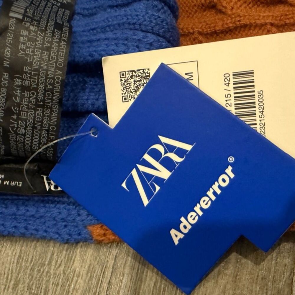 NWT Ader Error x Zara Blue Patchwork Colorblock S… - image 6